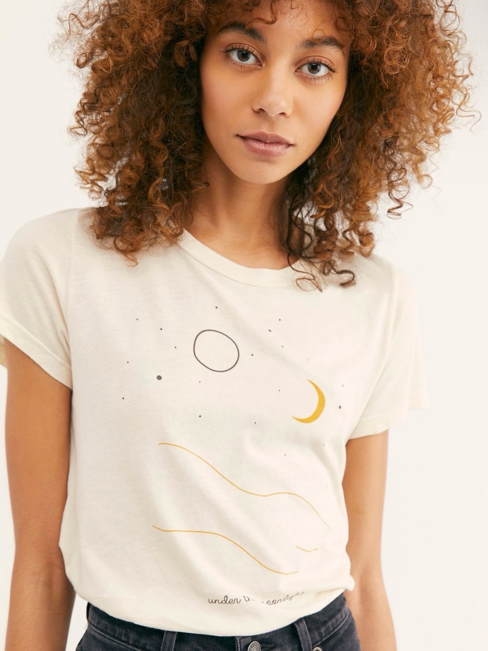 Mate the Label Under The Moonlight Crew Tee sold at Free People